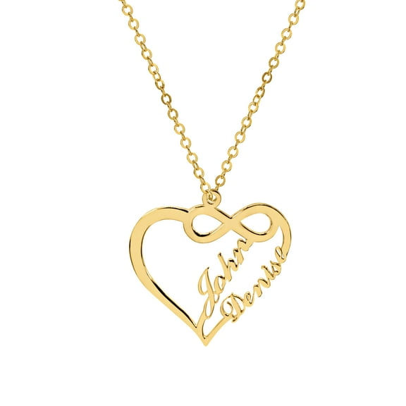 Personalized Infinite Love Name Necklace with Two Names