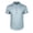 Light Blue, variant on APEXFWDT Men's Stand Collar Cotton Linen Shirt Casual Short Sleeve Banded Collar Shirt for Vacation,L,Black