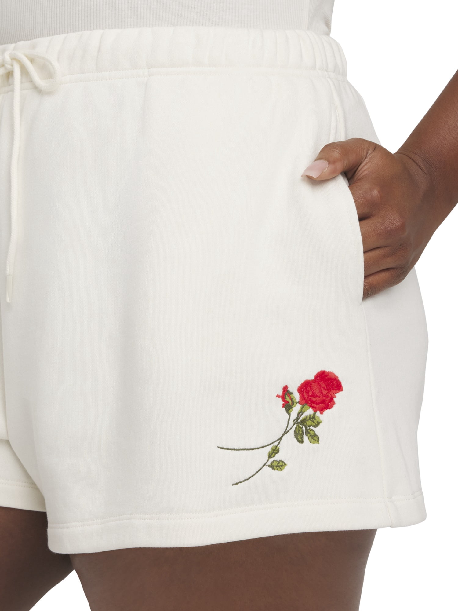 Mills by Millie Bobby Brown Women's Embroidery Fleeced Terry Short, Sizes XXS-XXL