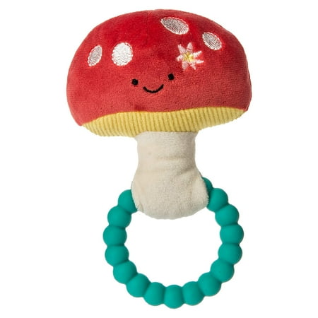 UPC: 0719771445506 | Mary Meyer Fairyland Forest Teether Baby Rattle 6-Inches Red Mushroom