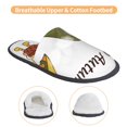 thumbnail image 3 of Fotbe Hello Autumn Pantuflas Peludas para Mujer con Estampado, Zapatillas de Peluche, Zapatos de Invierno para Casa, Uso Interior y Exterior-Medium, 3 of 8