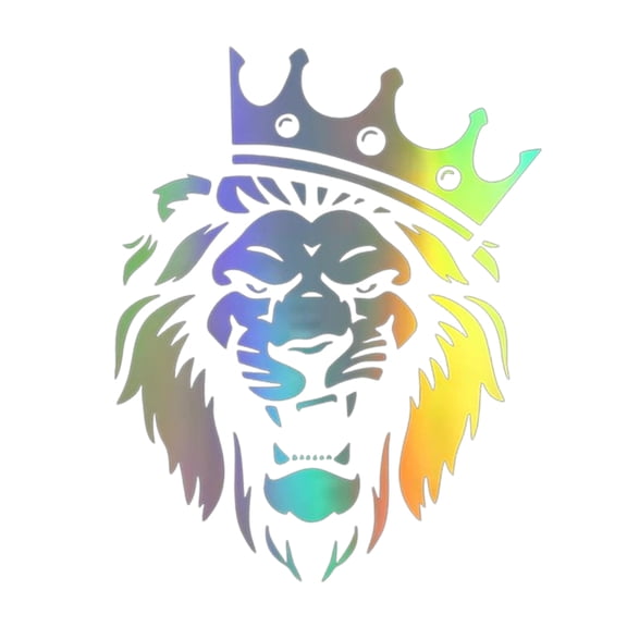 MezoJaoie Lion Bumper Sticker Car Window Sticker Jungle Lion Decal Stickers Strong Stickiness Reflect Light Cool Decals for Laptop Car Bumper Window Wall Motorcycle