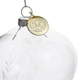 thumbnail image 3 of Martha Stewart Holiday Pointy Glass Ball 4 Piece Ornament Set with Etched Snowflake Designs in Clear, 3 of 4
