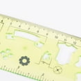 thumbnail image 4 of Unique Bargains 3pcs Unbreakable Flexible Rulers 15cm/6' Double Scale Shatterproof Folding Plastic Ruler, Light Green, 4 of 6