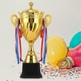 thumbnail image 1 of Premio Trofeo para Niños Adultos Favores de Fiesta con Base Fútbol Liga de Fútbol Partido Trabajo en Equipo Fiesta de Torneos de Al Ga 505 cm Hugo Trofeo de premio, 1 of 10