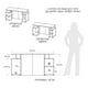 thumbnail image 5 of Escritorio Gamer Maderkit Morfeo 150cm Wengue-Blanco, 5 of 8