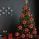 thumbnail image 4 of 5/10 Uds. Flor Artificial dorada decorativa de 5,51 pulgadas para decoración de corona de árbol de Navidad, 4 of 8