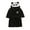 Black, variant on WOYY Toddler Girls Panda Flannel Bathrobe Soft Hooded Belted Nightrobe, Sizes 2-3T