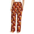 thumbnail image 3 of Daiia Heart Christmas Hot Cocoa Women's Sleep Pant with Pockets and Drawstring,Pajama Pants-Large, 3 of 9