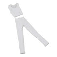 thumbnail image 3 of Chaleco y pantalones a escala 1/12, ropa de muñeca hecha a mano, disfraz para modelo de muñeca de 6 pulgadas. Blanco, 3 of 8