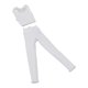 thumbnail image 4 of 1/12 traje de chaleco y pantalones para mujer, accesorio de ropa en miniatura para modelo de muñeca de 6 ", figuras de femeninos , Blanco Hugo Figura chaleco, 4 of 10