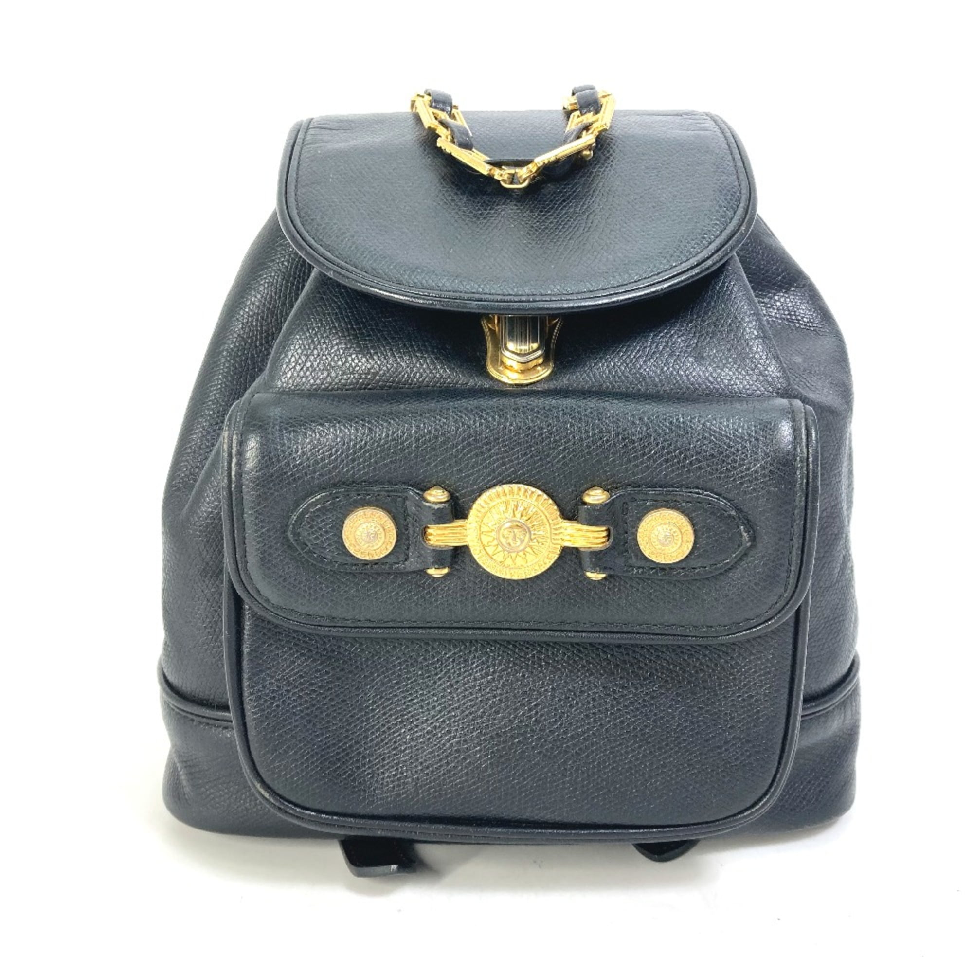 Vintage Gianni Versace Backpack GIANNI VERSACE Vintage 1990s Black Nylon Medusa Backpack | eBay main image 2