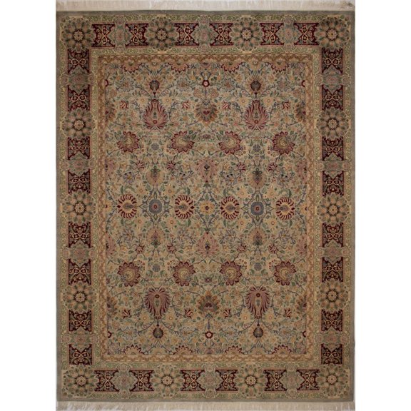 Wali Lacey Green/Red Rug, 8'11" x 12'0"