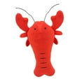 thumbnail image 2 of Juguete para masticar perro jinwen chirriante de felpa forma animal Cangrejo rojo, 2 of 8