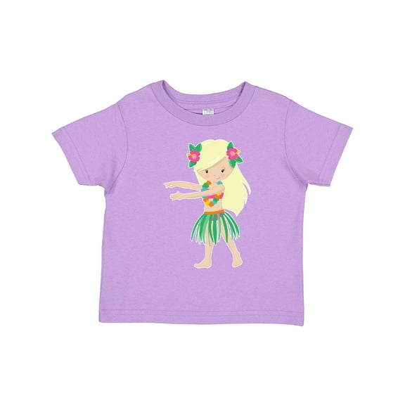 Inktastic Blonde Hula Girl Girls Toddler T-Shirt