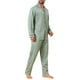 thumbnail image 4 of INSPIRAR CHIC Conjunto de Pijamas de 2 Piezas de Manga Larga con Botones y Bolsillo para Hombre L Verde Claro, 4 of 5