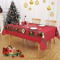 thumbnail image 3 of Christmas Tablecloth, Xmas Print Waterproof Table Cloth Holiday Decor, 3 of 7