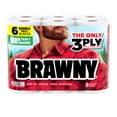 thumbnail image 3 of Brawny Tear-A-Square 3-Ply Paper Towels, 6 Double Rolls, 76 Sheets per Roll, 3 of 15