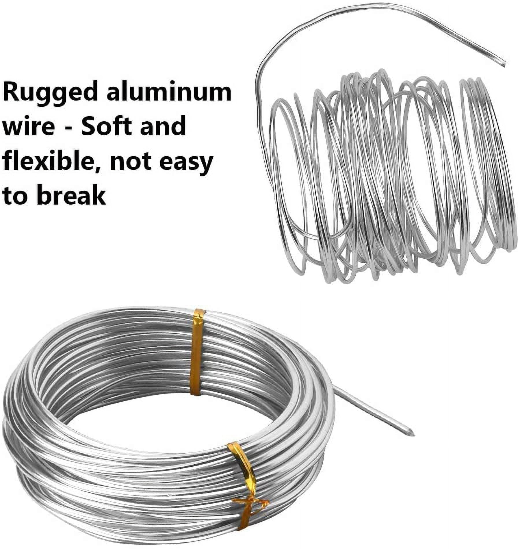 1m Silver Alloy Wire Crafts Braided Metal DIY Material 0.4-1.6mm Diameter  Multi