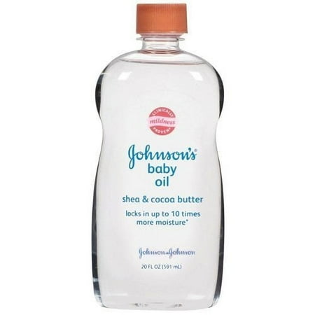 4 Pack - Johnson's Baby Oil with Shea & Cocoa Butter 14 fl oz Each