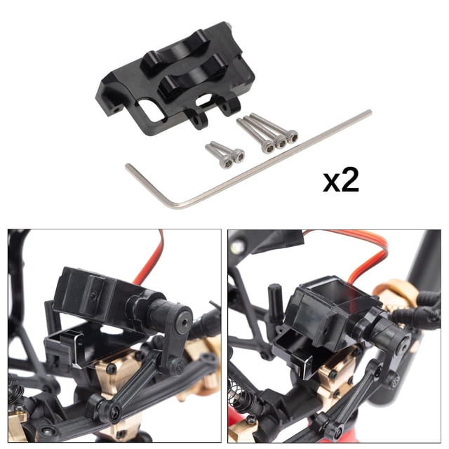 Montaje fijo del engranaje de dirección 2 piezas de aleación de aluminio CUTICAT para Axial SCX24 90081