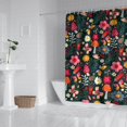 thumbnail image 2 of Pioneer Flower Floral Print Pattern Shower Curtain 84"x72" ,Bathroom Decorative Shower Curtains Set with 12 Hooks,Modern Waterproof Washable Shower Curtain, 2 of 6
