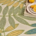 thumbnail image 4 of Nourison Aloha Floral Indoor/Outdoor Green Multicolor 3'6" x 5'6" Area Rug (4x6), 4 of 11