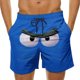 thumbnail image 1 of Pantalones Cortos de Cintura Elástica Casual Divertido Impreso Pantalones de Baño Ligeros Cordón Playa Verano, 1 of 5