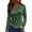 Green, variant on Womens Long Sleeve Casual Blouse Crew Neck Tops ShirtsLight Gray XL