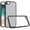 Black, variant on For iPhone 17E / 16E / SE4 Finest Transparent Thick Acrylic Hybrid Metal Buttons Cover Case - Blue