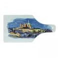 thumbnail image 1 of Travel Cutting Board, Watercolor Style Artwork of the Prague Castle Hradcany and Little Quarter, Decorative Tempered Glass Cutting and Serving Board, in 3 Sizes, by Ambesonne, 1 of 2