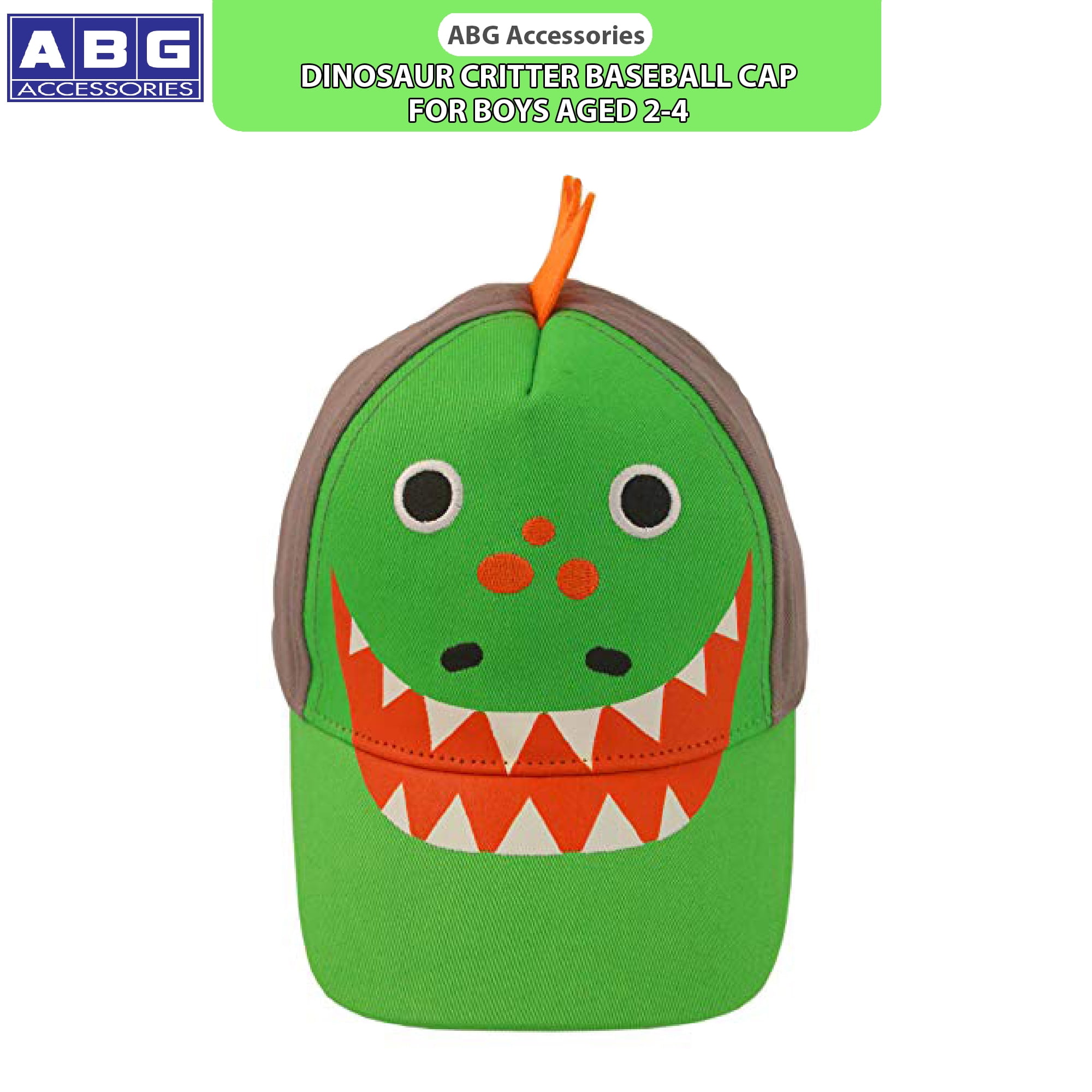 Age 2-4 ABG Accessories Toddler Boys Cotton Baseball Cap with Assorted Animal Critter Designs