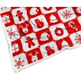 thumbnail image 5 of Christmas Red Plaid Throw Blanket, Winter Festival Santa Claus Reindeer Snowman Bell Xmas Blankets for Bed Couch Sofa Chair, Ultra Soft Lightweight Warm for Christmas Throws 60X70IN, 5 of 5
