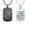 2Pack Necklace-(Steel+Black), variant on Cremation Jewelry Square Urn Necklaces for Ashes for Women Men Urn Pendant Memorial Keepsake Ash Holder - I Love You to the Moon and Back