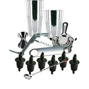 Bar Set, 13 Piece Professional Bartender Set- Includes "Signature Series" Logo Bottles-up Bottle Opener by... by Winco