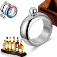 thumbnail image 3 of Pulsera Flask Bangle Flask Creative Inoxidable 304 Steeland Hip Flask Funnel Set para mujeres 3.5 oz. 2 piezas (astilla y arcoíris) Xemadio SNFLD949, 3 of 7