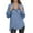 Blue, variant on Women's Fashion Women's Lightweight Long Sleeve Pullover With Pockets Preppy Graphic Hoodie, Solid Color Fall Winter Sweatshirt with Button Details for Stylish Outfits,Army Green,L