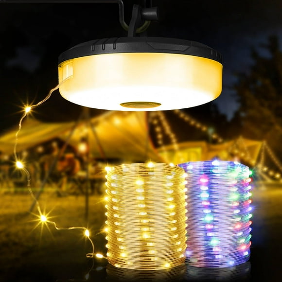 Cadena de luces para acampar OGERY de 32,8 pies con 8 modos de iluminación