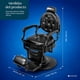 thumbnail image 2 of Sillon de Barberia Clasico Nanofort Gotico Premium Lujo Robusto Negro, 2 of 8