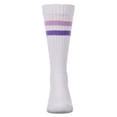 thumbnail image 5 of MeMoi Girls Double Stripe Ribbed Cotton-Blend Varsity Knee High Sock - Girls - Female, 6, Blue, 5 of 11