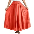 thumbnail image 4 of WENWU Women's Flowy Midi Skirt for Daily Wear and Party Versatile Styling Comfortable A Line Skirt with Elegant Design for All Seasons Leather Pleated Skirt Skirts for Women plus Size, 4 of 7