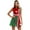 Red, variant on Aislor Womens Christmas Shiny Sequins Ballet Dance Xmas Mrs Santa Elf Tutu Leotard Dress Red S