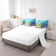 thumbnail image 3 of Erosebridal Yellow Duck Bed in a Bag Full size,Cartoon Animal Bed Set,Ocean Sea Bedding Full Size,Lightweight Marine Room Decoration,Reversible,7pcs, 3 of 6