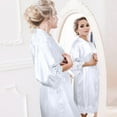 thumbnail image 7 of Holzlrgus 2 PCS Women Bridal Robe for Mother of The Bride Groom Satin Robes for Wedding Party Getting Ready Sleepwear Kimono, 7 of 7