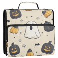 thumbnail image 5 of FORMRS Zipper Binder with Shoulder Strap 2-inch Ring 500 Sheet Capacity File Bag, Halloween Black Pumpkins, 5 of 5