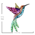 thumbnail image 4 of Hummingbird Wall Art,3Pcs Metal Hummingbird Wall Birds Sculpture Wall Decor Luxury Finish, 4 of 11