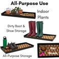 thumbnail image 5 of BirdRock Home Rubber Boot Tray with Coir Insert - 34 inch Decorative Boot Tray for Entryway , 5 of 9