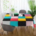 thumbnail image 3 of Yayeee Tablecloths 54" x 54" Rectangle Wrinkle Resistant Party Table Cover, Blue Checkered Pattern, 3 of 8