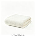 thumbnail image 3 of Kyusrd Hand Towels for Bathroom,Cotton Soft Absorbent Decorative Hand Towel for Face Spa Bath Gym Kitchen,White,34x74cm, 3 of 7