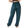 thumbnail image 3 of Lotus and Luna Deep Teal Harem Pants, 3 of 6